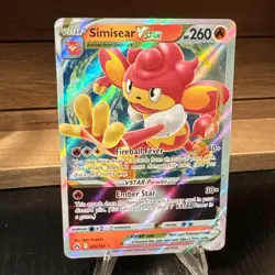 Simisear VSTAR 023/159 Crown Zenith NM Full Art Ultra Rare Pokemon Card - Image 1
