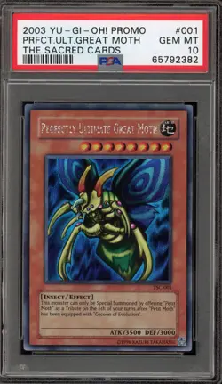 Yu-Gi-Oh! Perfectly Ultimate Great Moth The Sacred Cards Promo TSC-001 PSA 10 - Image 1
