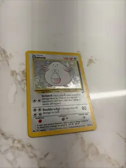 Pokemon TCG Chansey Base Set 2 Holo Unlimited Rare Card 3/130 DOUBLE SWIRL!!! - Image 4
