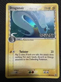 Pokemon TCG Dragonair EX Delta Species 42/113 Reverse Holo Stamped 2005 Card - Image 1