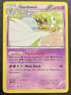 Gardevoir [Next Destinies] LP-NM 57/99 Holo Pokemon Card - Image 1
