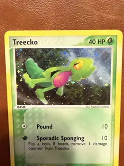 Pokemon TCG Treecko holo foil Black Star promo card 016 2004 LP - Image 2