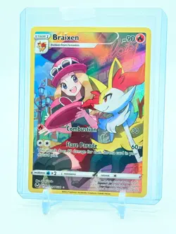 Braixen TG01/TG30 SWSH12: Silver Tempest Trainer Gallery NM Pokemon Card TCG - Image 1