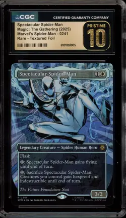 Magic MTG Spectacular Spider-Man Rare Textured Foil #0241 CGC 10 Pristine - Image 1