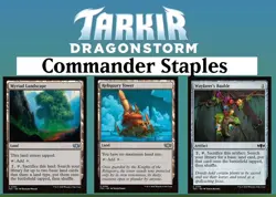 Commander TARKIR: DRAGONSTORM x3 Lot - MTG Reliquary Tower + Wayfarer's + Myriad - Image 1