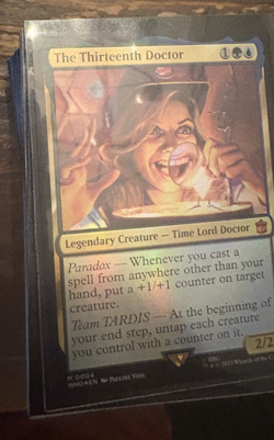 MTG Doctor Who Paradox Power Commander Deck – Complete Precon – Sleeved - Image 1