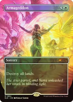 MTG - Armageddon - Foil - Borderless - Secret Lair - Magic the Gathering - Image 1
