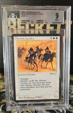 Arabian Nights - Moorish Cavalry - Dark - MTG - BGS 9 Mint Q++ - Image 1