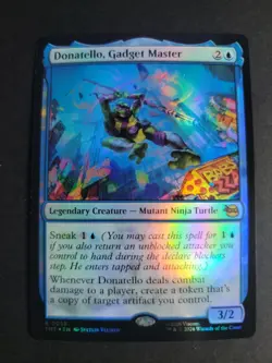 Donatello, Gadget Master (Foil) Rare MTG Ninja Turtles - Image 1