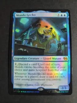 Mondo Gecko (Foil) Mythic MTG Ninja Turtles - Image 1