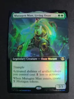 Mutagen Man, Living Ooze (Extended Art Foil) Rare MTG Ninja Turtles - Image 1