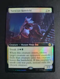 Turncoat Kunoichi (Extended Art Foil) Rare MTG Ninja Turtles - Image 1