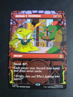 Raphael's Technique (Showcase) Rare MTG Ninja Turtles - Image 1