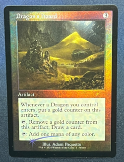 MTG Dragon's Hoard FOIL Retro Frame WPN Gateway Promo Magic the Gathering TCG - Image 1