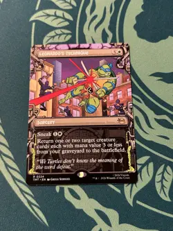 Leonardo’s Technique Showcase NON Foil Teenage Mutant Ninja Turtles TMT MTG - Image 1