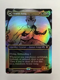 Avatar Aang (Borderless) (Foil) Mtg Avatar: The Last Airbender Mythic TLA 308 NM - Image 1