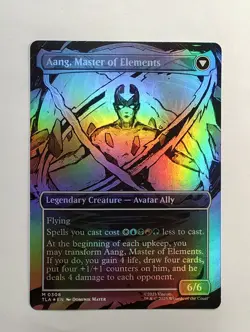 Avatar Aang (Borderless) (Foil) Mtg Avatar: The Last Airbender Mythic TLA 308 NM - Image 2