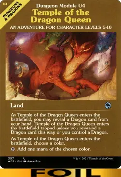 Temple of the Dragon Queen ** FOIL SHOWCASE ** #357 - Forgotten Realms - CUC MTG - Image 1