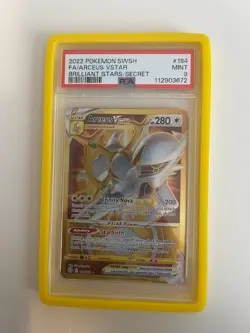 2022 Pokemon Arceus VSTAR (Secret) 184/172 Brilliant Stars Holo PSA 9 - Image 1