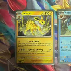Pokemon Flareon 167, Vaporeon 168, Jolteon 169, SVP Prismatic Evolutions Promo - Image 2