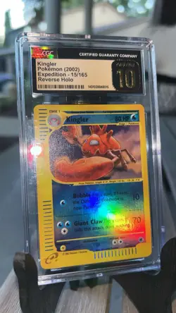 Kingler Expedition 15/165 Reverse Holo Rare Pokemon CGC 10 Prestine PSA - Image 3