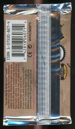 Pokemon TCG Fossil Unlimited Booster Pack Sealed New Authentic WOTC - Image 2