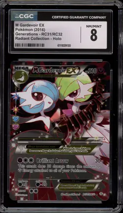 Pokemon M Gardevoir EX XY Generations Radiant Coll. Full Art #RC31 CGC 8 - Image 1