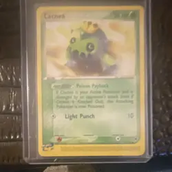 Cacnea 57/100 EX Sandstorm Regular – Basic 2003 – Vintage Pokemon TCG – 50 HP - Image 1