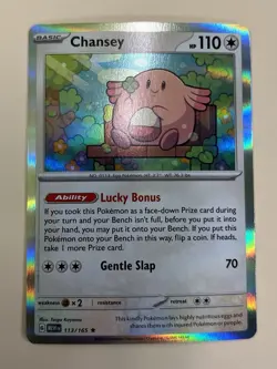 Chansey 113/165 Holo S&V Scarlet & Violet 151 Pokemon NM Fast Shipping - Image 1