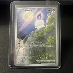 2025 Pokemon SV White Flare WHT EN Litwick Illustration Rare 101/086 - Image 1