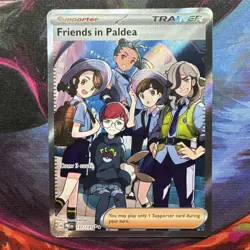 Pokemon TCG Friends in Paldea Prismatic Evolutions Ultra Rare 137/131 - Image 1