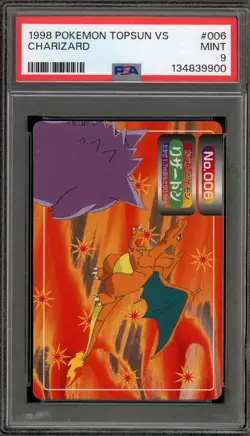 Pokemon Topsun Charizard VS Gengar #006 PSA 9 Mint - Image 1