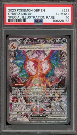 Pokemon Charizard ex Obsidian Flames Special Illustration Rare #223 PSA 10 - Image 1