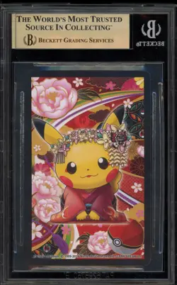 Pokemon Pretend Pikachu Lugia Poncho Kyoto Maiko Poker Set Joker BGS 10 Pristine - Image 2