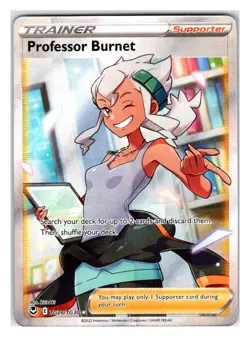 Pokemon TCG - Professor Burnet - SWSH12: Silver Tempest Trainer Gallery TG26/TG3 - Image 1