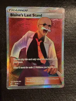 Pokemon Blaine's Last Stand Full Art Ultra Rare Dragon Majesty 69/70 Holo 2018 - Image 1