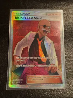 Pokemon Blaine's Last Stand Full Art Ultra Rare Dragon Majesty 69/70 Holo 2018 - Image 2