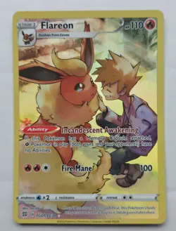Pokemon TCG- Flareon Tg01/Tg30 Ultra Rare Full Art- Brilliant Stars - Image 1