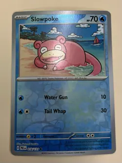 Slowpoke - Prismatic Evolutions 018/131 - Common - Reverse Holo - NM - Pokemon - Image 1