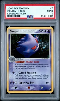 Pokemon TCG - Gengar 2006 Legend Maker Rare Holo - PSA 9 - New Cert Number!!! - Image 1