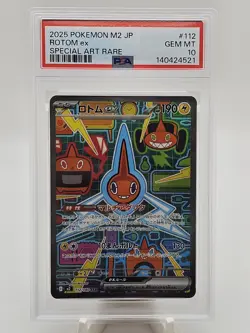2025 Pokemon Japanese Inferno X M2 Rotom ex SAR PSA 10 - Image 1