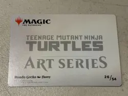 mtg Mondo Gecko, Art Series card TMNT - Image 2