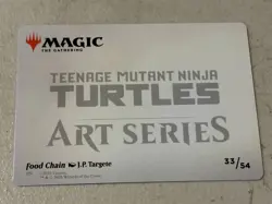 mtg Food Chain, Art Series card TMNT - Image 2