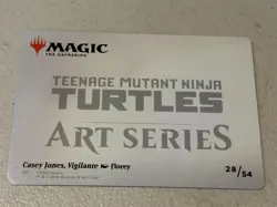 mtg Casey Jones Vigilante, Art Series card TMNT - Image 2