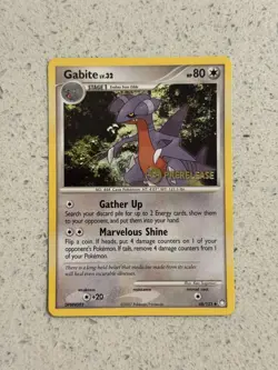 Gabite 48/123 Prerelease DP Mysterious Treasures Stamped Promo Pokemon Card VLP - Image 1