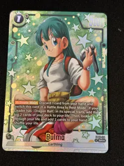 Bulma SR Alternate Art FB07-114 Dragon Ball Super Card Game Fusion World *Clean* - Image 1