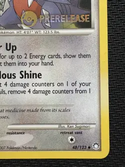 Pokemon TCG Gabite Prerelease Stamped Promo Mysterious Treasures 48/123 LP Card - Image 4