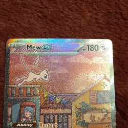 Pokemon Mew EX SVP 053 Scarlet & Violet Promo Full Art Holo Card 180 HP - Image 5