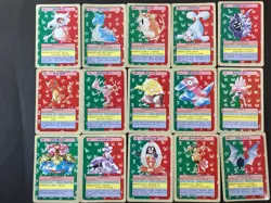 [P277]Pokemon Top Sun Japanese Vintage Set of 15 Topsun Card JAPAN Charmander.. - Image 1