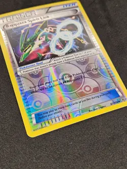 Rayquaza Spirit Link Reverse Holo 87/108 2015 XY Roaring Skies Pokemon Card LP+ - Image 2